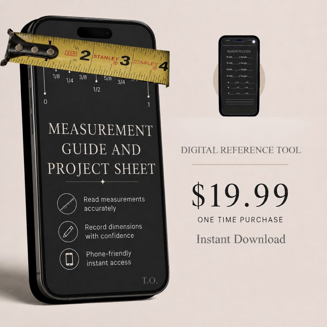 Measurement Guide & Project Sheet